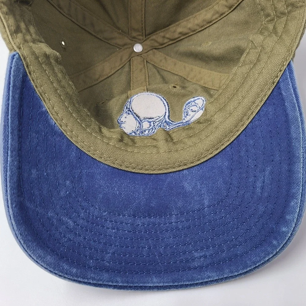 Sacagawea Hat Strapback (Fits Small)‎ Beige Blue Adjustable Lewis & Clark Casual